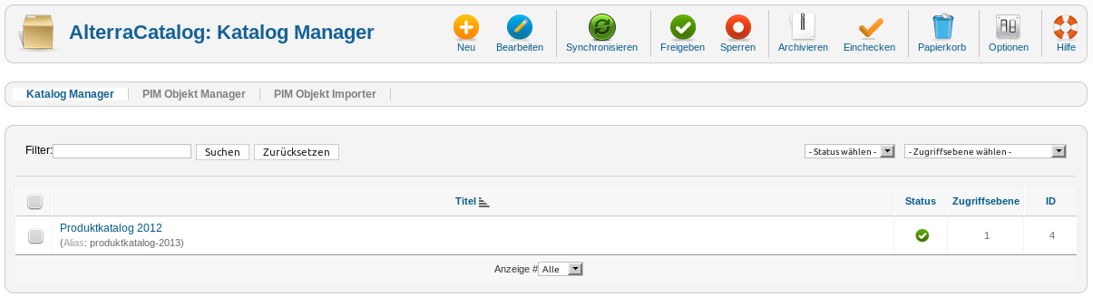 AlterraCatalog - Katalog Manager AlterraCatalog - Katalog Manager